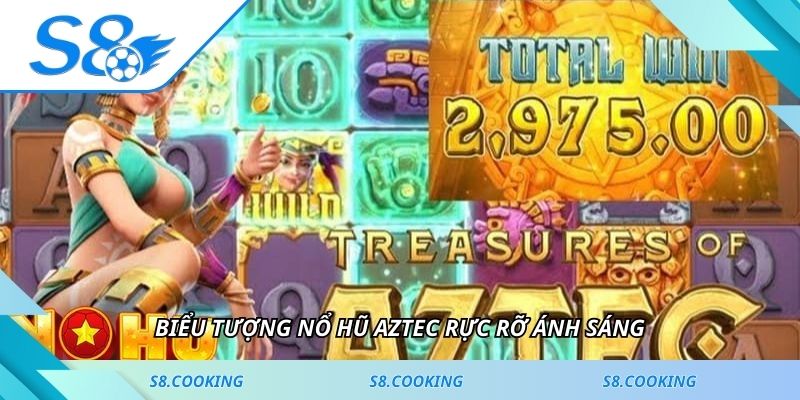 Biểu tượng nổ hũ Aztec rực rỡ ánh sáng
