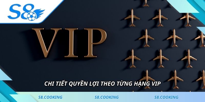 Chi tiết quyền lợi theo từng hạng VIP
