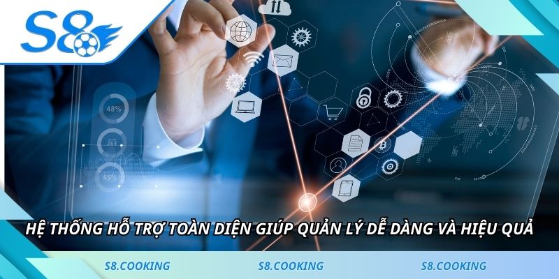 Hệ thống hỗ trợ toàn diện giúp quản lý dễ dàng và hiệu quả